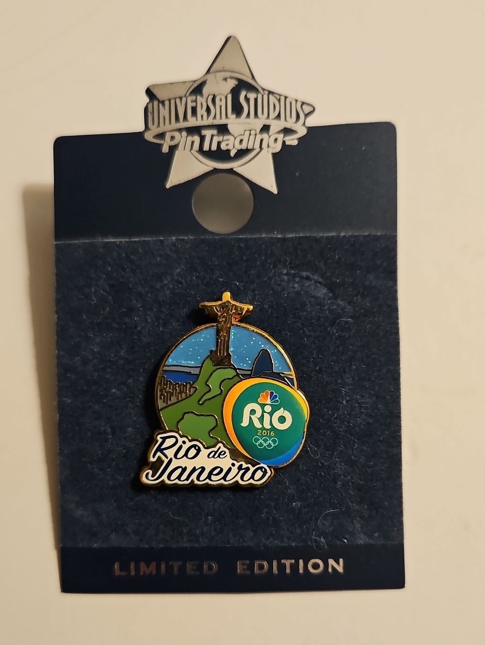 Universal Rio de Janeiro 2016 Olympics NBC Trading Enamel Pin Christ the Redeeme